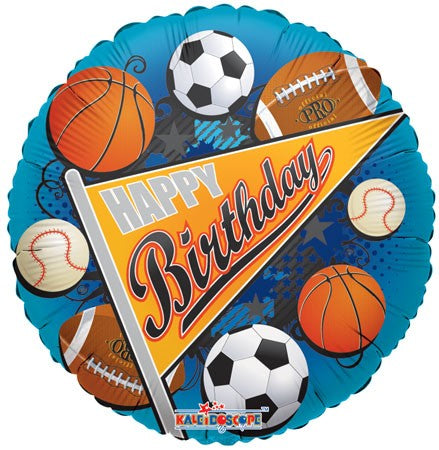 Happy Birthday Sports Balloon