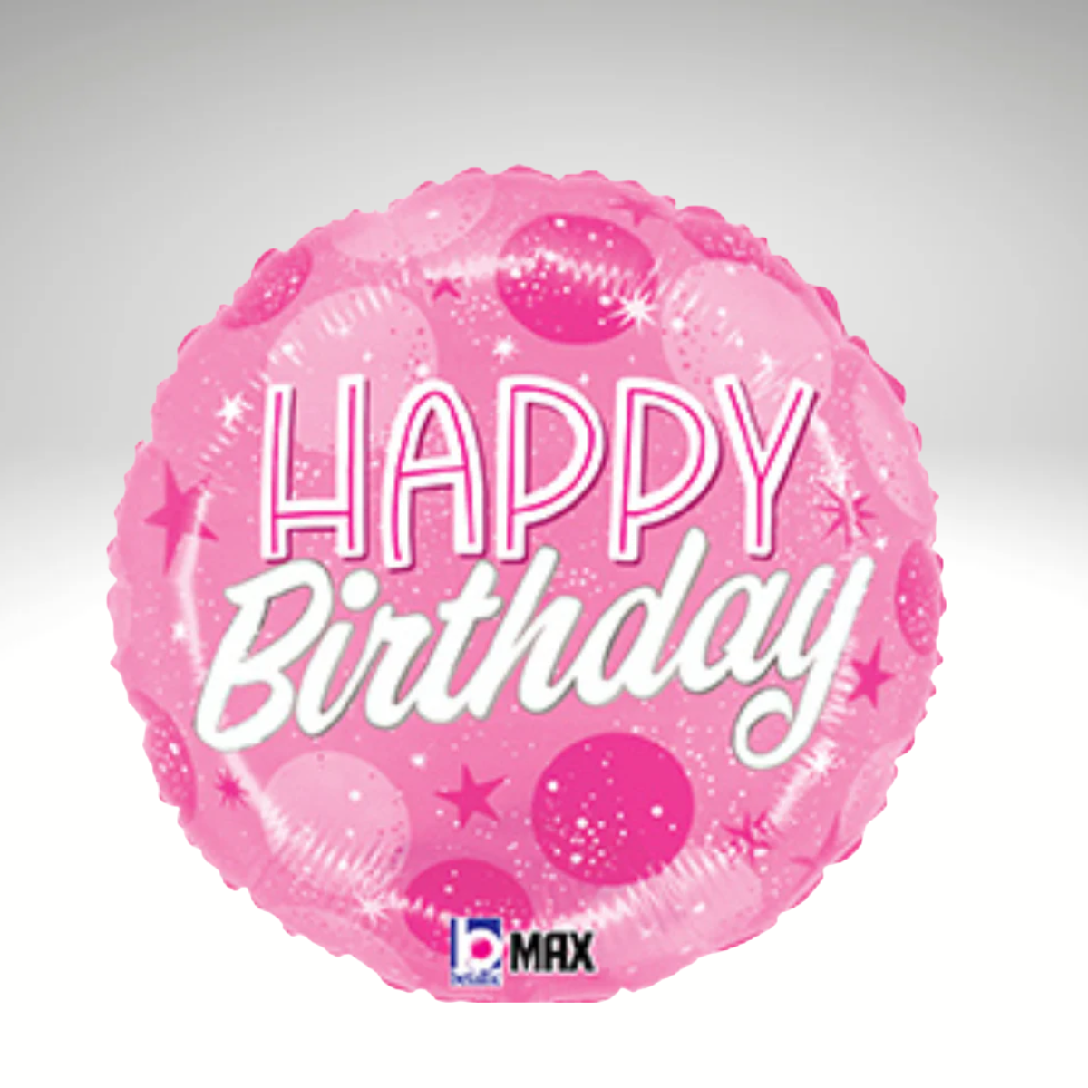 Happy Birthday Pink Sparkle Balloon